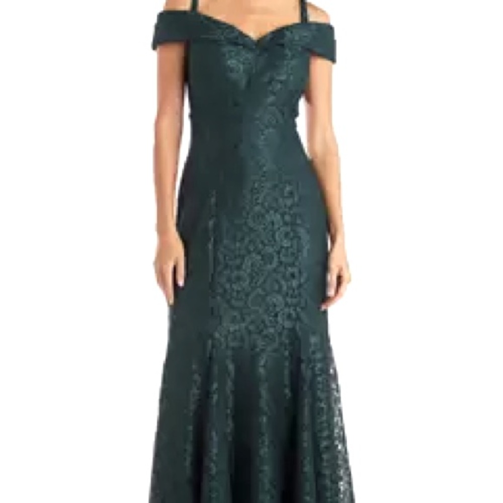 Off-the-shoulder Maxi  Evening Gown